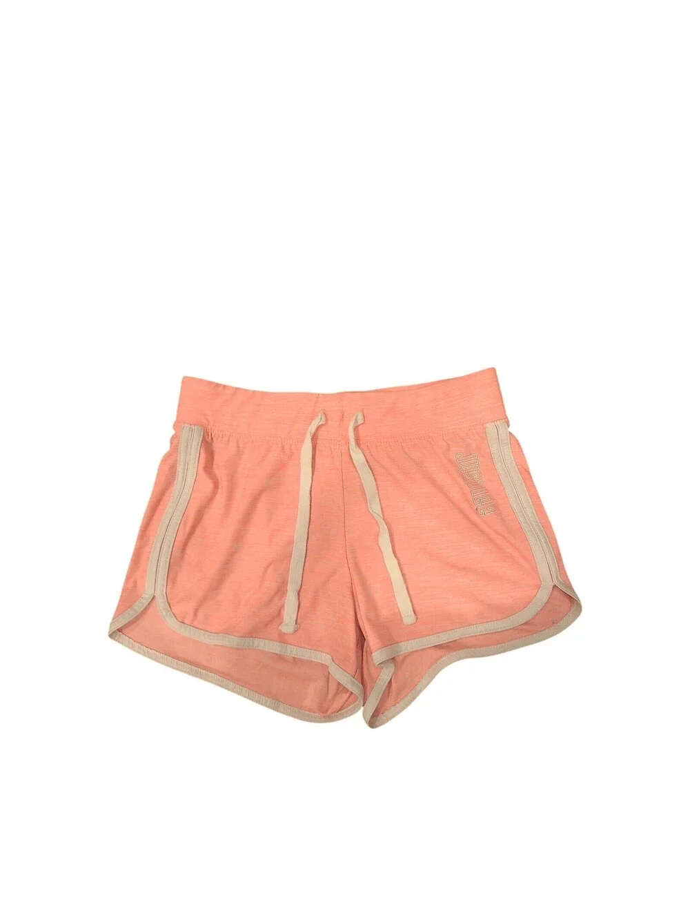 Justice girls shirts peach drawstring size 10